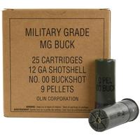 Winchester Military 12 Gauge 00 Buck 9 Pellet 25 Round Box