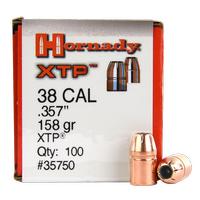Hornady .38 CAL .357 Bullet 158GR XTP