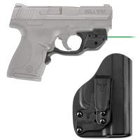 Crimson Trace Green Laserguard for S&W Shield with Blade-Tech IWB Holster