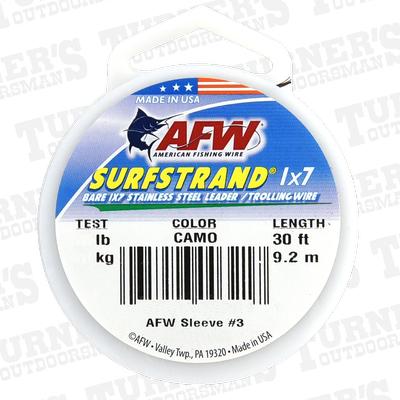  Afw Surfstrand 1x7 Stainless Steel Leader 30ft