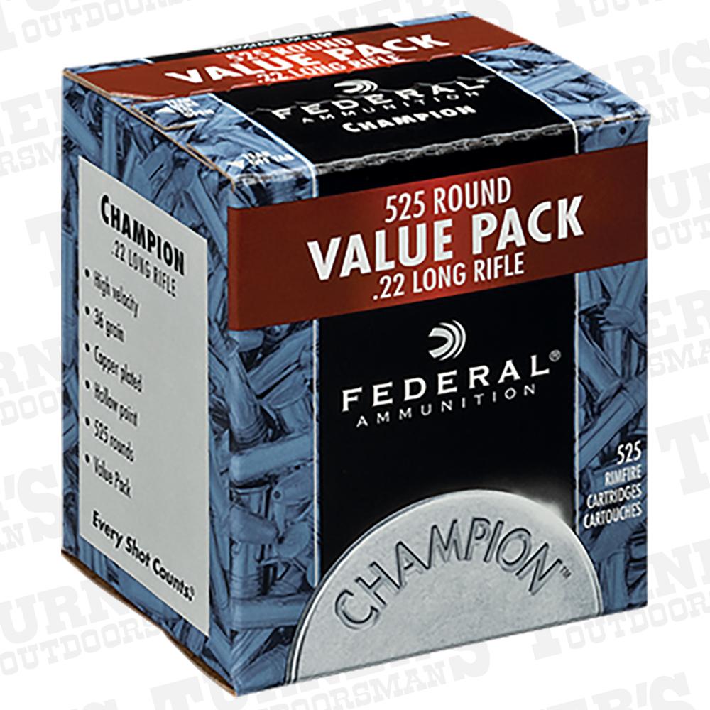  Federal Champion .22lr 36 Grain Hp 525 Rounds