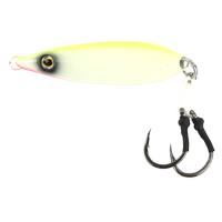 Aquagang Hyperfall Double Hook Chartreuse Glow  (Item #DH200)