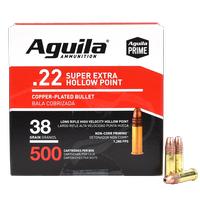 Aguila .22LR Super Extra HP 38 Grain 500 Rounds