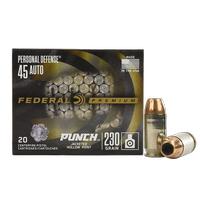 Federal Punch .45ACP 230 Grain JHP, 20 Rounds