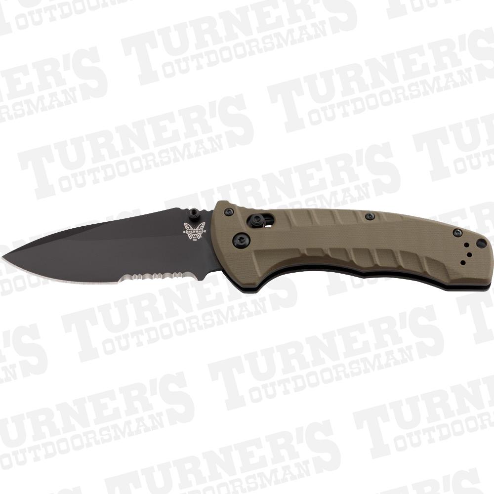  Benchmade Turret, Olive Drab G10