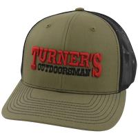 Turner's Outdoorsman Trucker Hat, Loden & Black