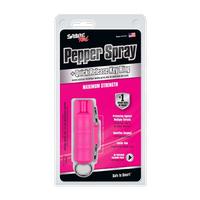 Sabre Defense 3-In-1 Key Case Pepper Spray W/Quick Release Key Ring, Pink