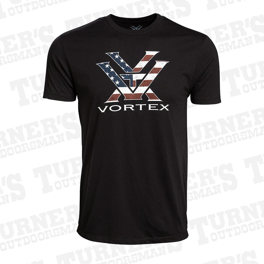  Vortex Stars And Stripes T- Shirt, Black