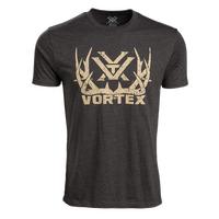 Vortex Full Tine T-Shirt, Charcoal Heather (Item #121-45-CHH-2XL)