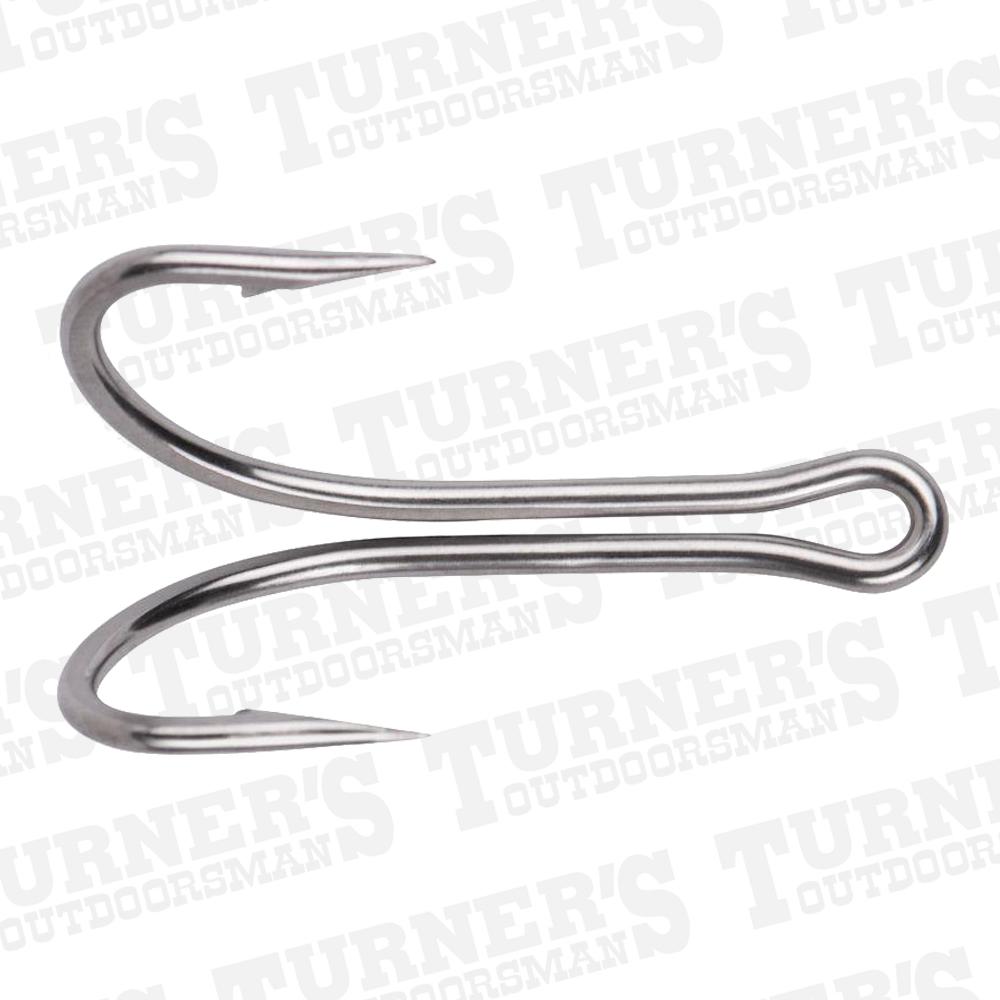  Mustad O'shaughnessy Stainless Steel Tuna Double Hook - 2x Strong