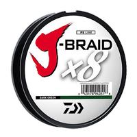 Daiwa J-Braid X8 Braided Line Dark Green, 165 Yards (Item #JB8U20-150DG)