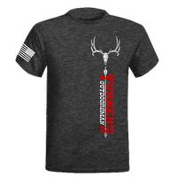 Turner's Outdoorsman Archery Skull T-Shirt, Dark Heather Charcoal (Item #CHARSIDE-XL)