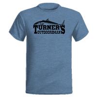 Turner's Outdoorsman Yellowtail T-Shirt, Heather Indigo