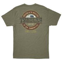 Turner's Outdoorsman CA Hunt/Fish T-Shirt, OD Green (Item #A2770-01TO-LG)