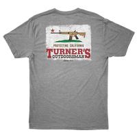Turner's Outdoorsman CA Flag T-Shirt, Athletic Heather (Item #A2771-01TO-XL)