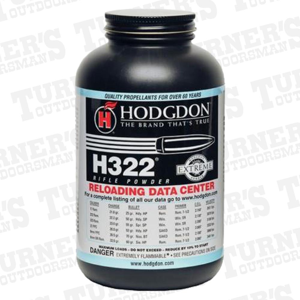  Hodgdon H322 Smokeless Gun Powder 1 Lb.