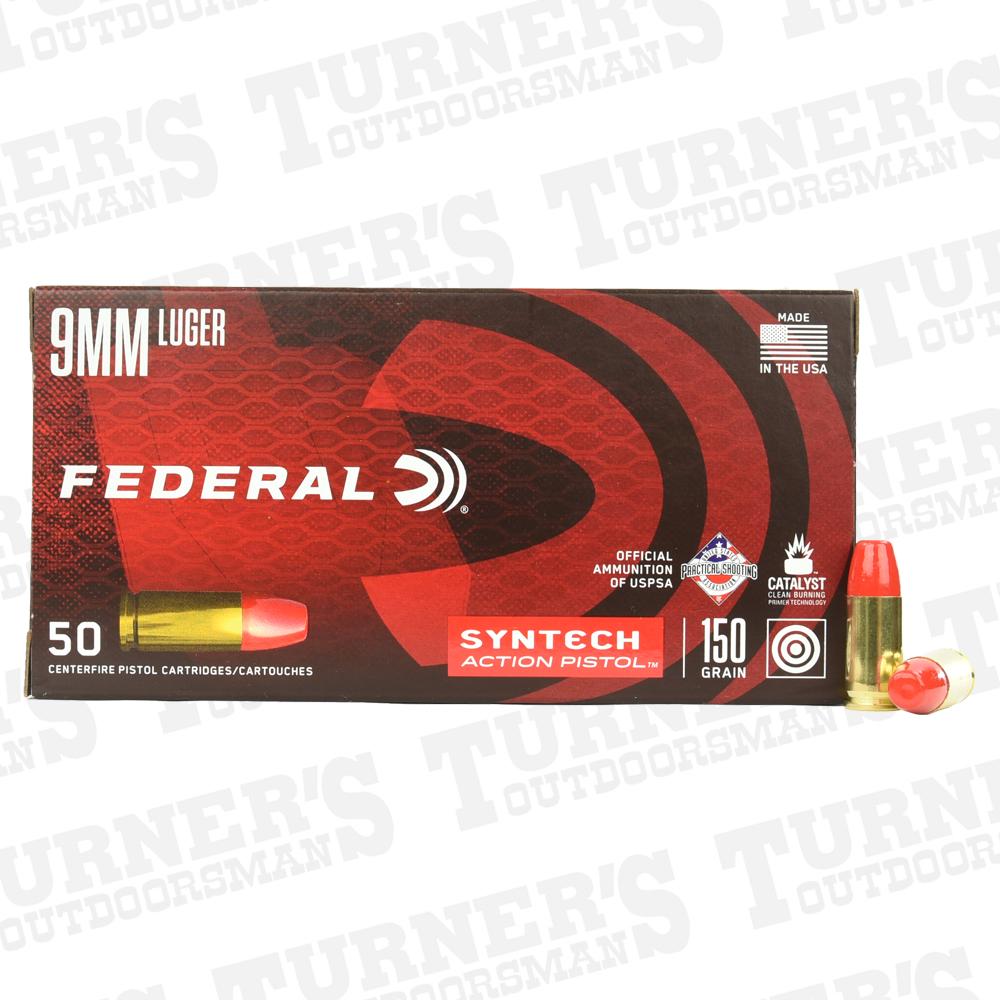 Federal Syntech Pcc 9mm 130 Grain Tsj 50 Rounds