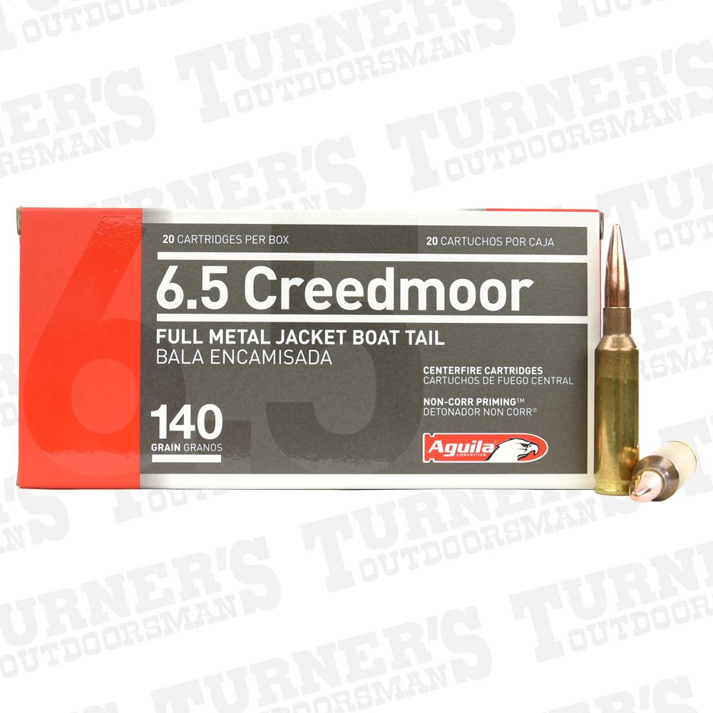  Aguila 6.5 Creed 140 Grain Fmjbt, 20 Rounds