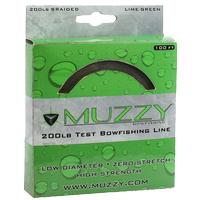 Muzzy Bowfishing 200 Lb Lime Green Braided Bowfishing Line, 100 ft