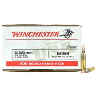 Winchester M193 5.56MM 55 Grain FMJ, 200 Rounds