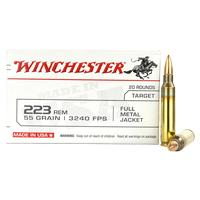 Winchester White Box .223 Rem 55 Grain FMJ 20 Rounds