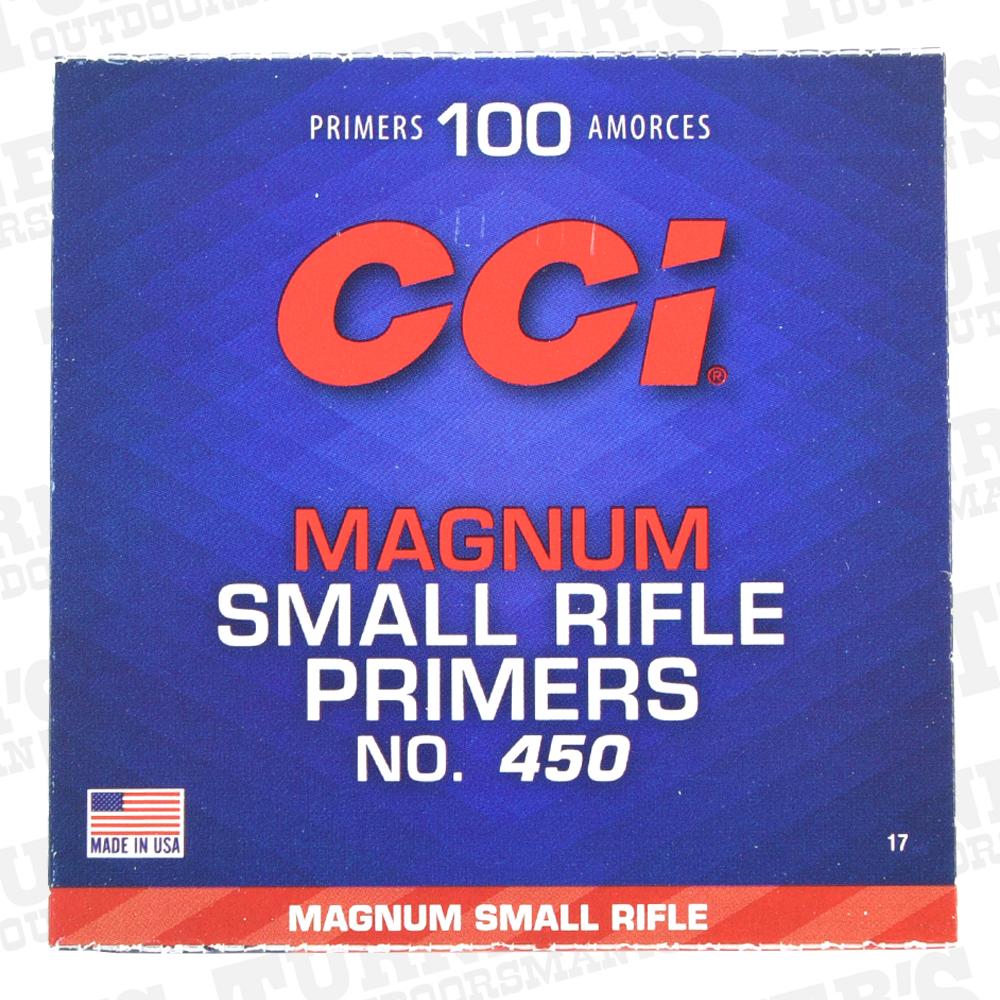  Cci Magnum Small Rifle Primers, 100 Count