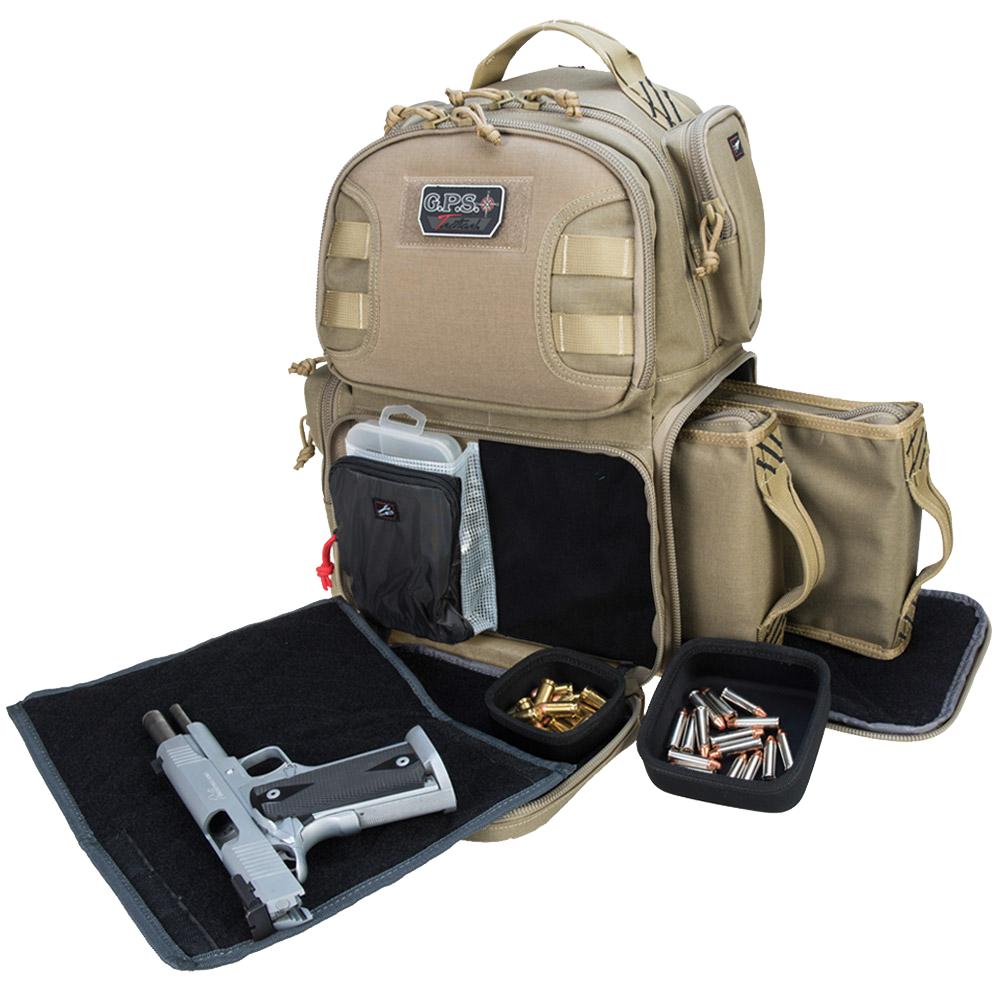  Gps Tactical Range Backpack, 2 Handguns