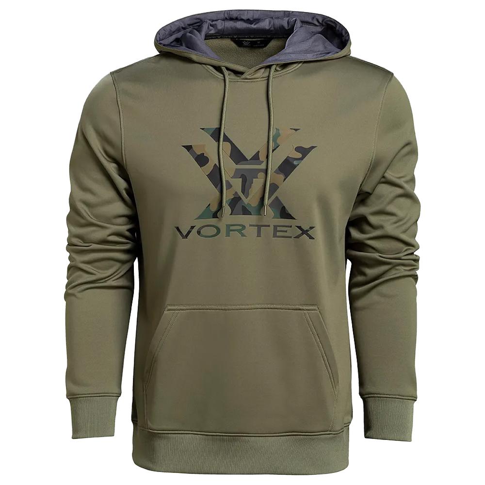  Vortex Core Logo Performance Hoodie, Lichen/Black
