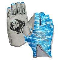 Fish Monkey Pro 365 Guide Glove, Blue Water Camo (Item #FM21-BLWTRCAM-L)