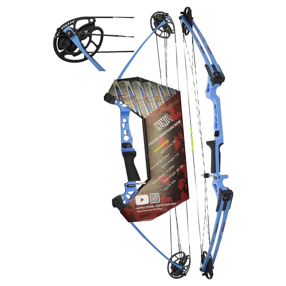 Southwest Archery Blue Ninja Youth Compound Bow Kit