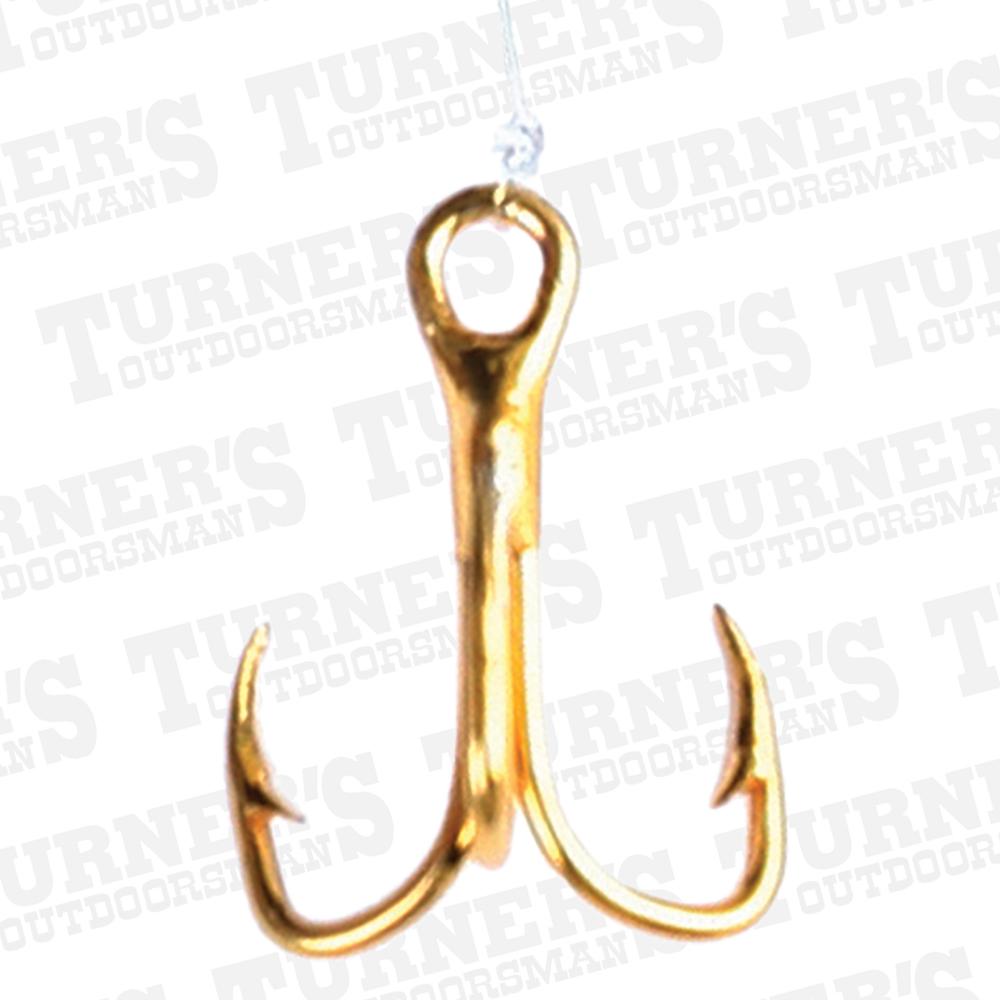  Eagle Claw Gold Treble Hook Snelled