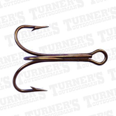  Mustad Bronze Treble Hook