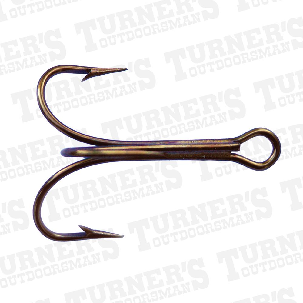  Mustad Bronze Treble Hook, 5 Pack