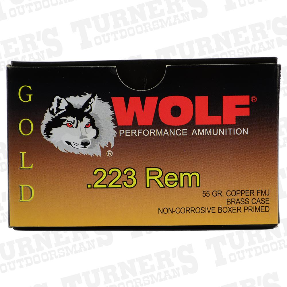  Wolf Gold .223rem 55 Grain Full Metal Jacket 20 Round Box