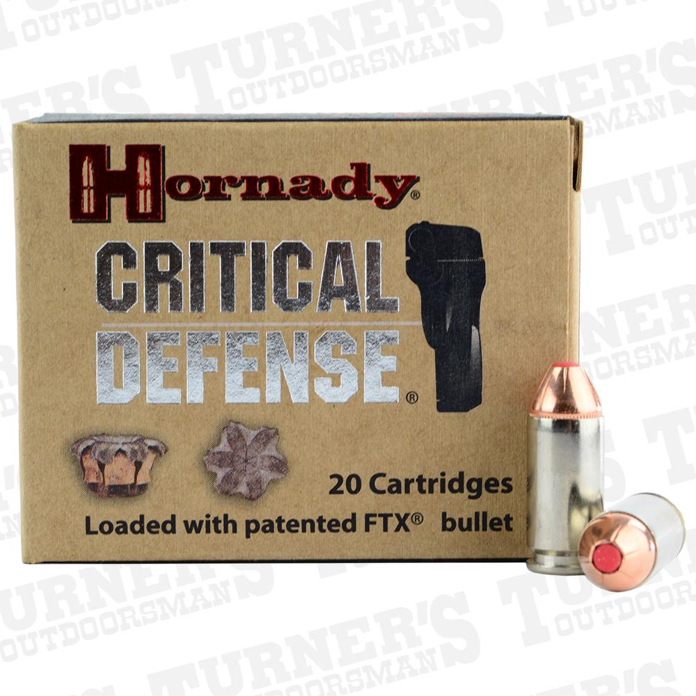  Hornady Critical Defense .40s & W 165 Grain Ftx 20 Round Box