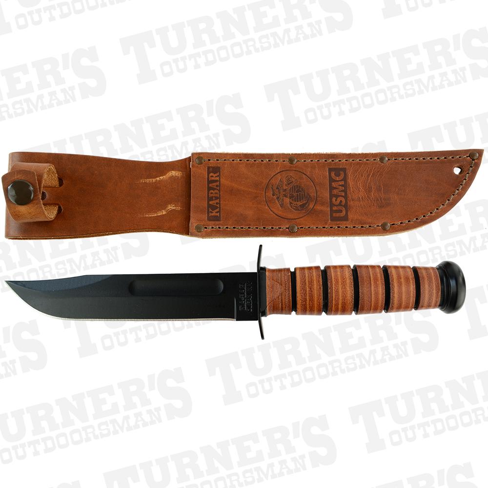 Ka Bar Usmc Fighting Knife With Leather Sheath Turner S Outdoorsman